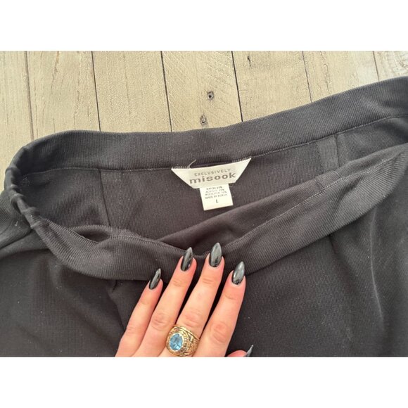 Exclusively MISOOK Black Knit Pencil Skirt Size Large - Picture 3 of 5